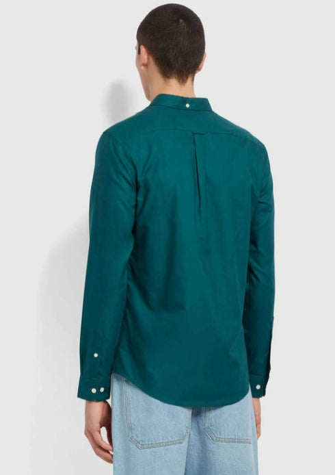 Farah Brewer Ls Shirt Teal