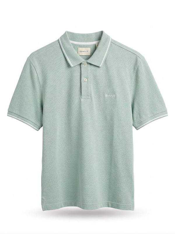 Gant Tipping S/S Polo Tee Shirt Mint