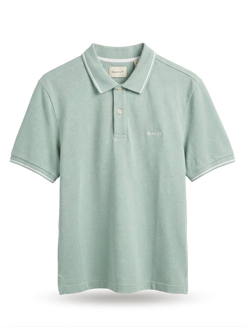 Gant Tipping S/S Polo Tee Shirt Mint