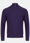 6Th Sense Tommy 1/4 Zip Up Knitwear Purple