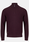 6Th Sense Tommy 1/4 Zip Up Knitwear Wine