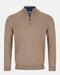 Andre Tory Zip Knitwear Camel