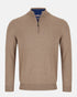 Andre Tory Zip Knitwear Camel