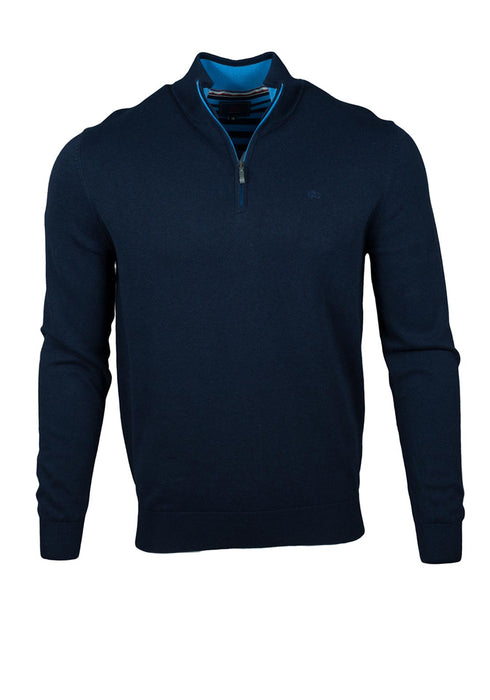 Andre Tory Zip Knitwear Navy