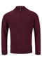 6Th Sense Diego 1/4 Zip Knitwear Burgundy